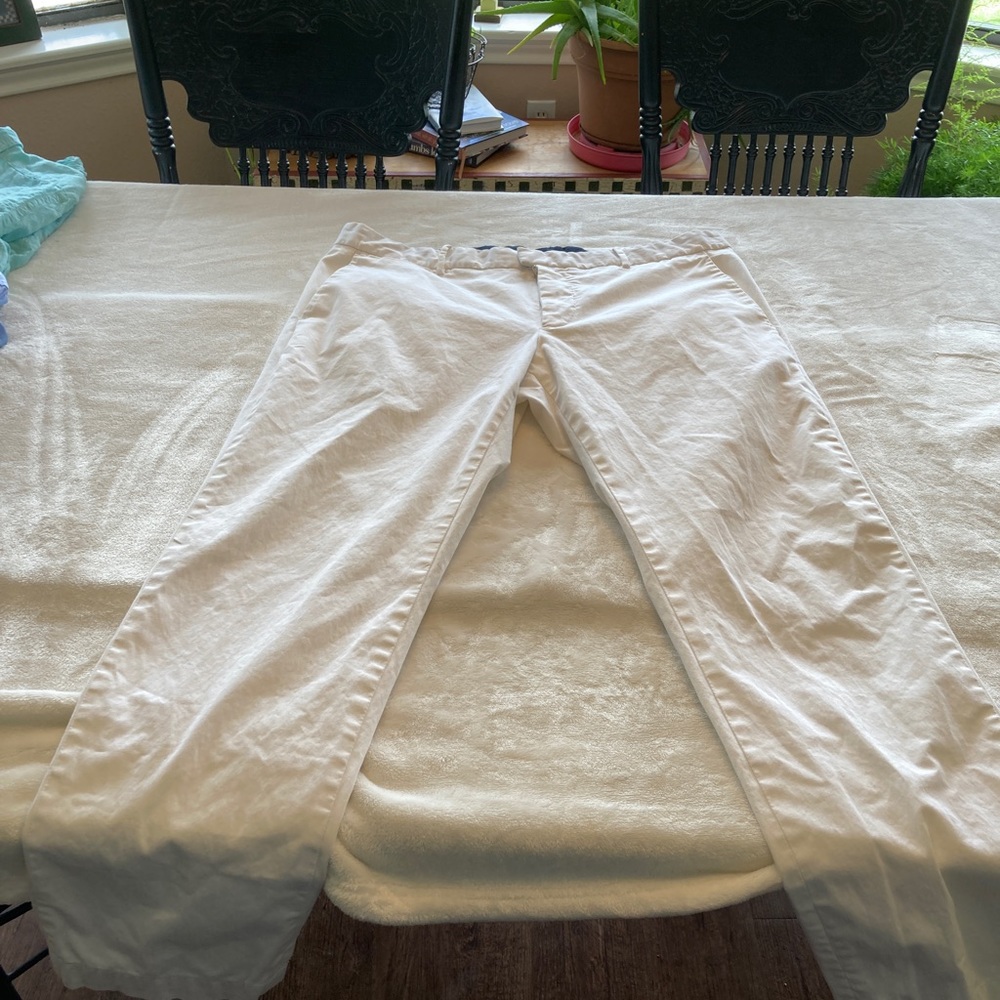 Mens Mango White Denim Pants. Size 36.